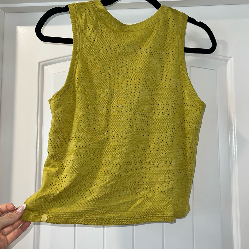 Lululemon Women's Yellow Sleeveless Top